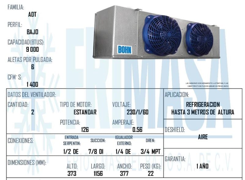 PAQUETES REFRIGERACION 1HP BAJO PERFIL - Imagen 4