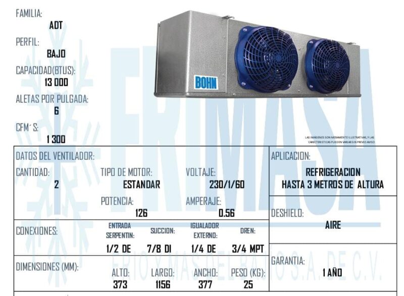 PAQUETES REFRIGERACION 1.5HP BAJO PERFIL - Imagen 3