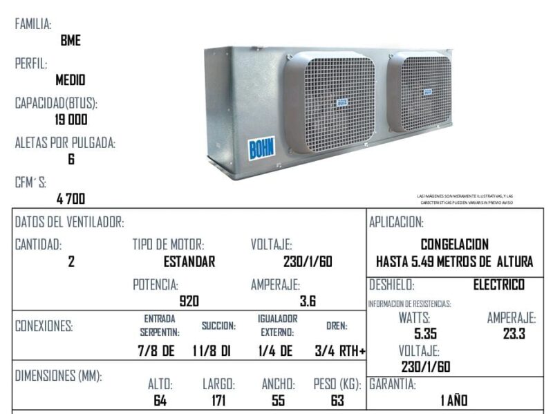 PAQUETES 5HP CONGELACION MEDIO PERFIL - Imagen 3