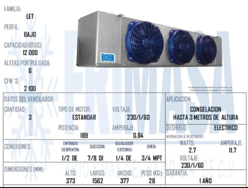PAQUETES MEDIA CONGELACION 5HP BAJO PERFIL - Imagen 3