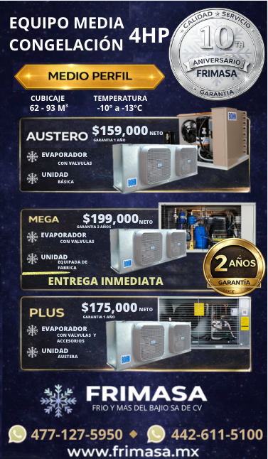 PAQUETES 4HP MEDIA CONGELACION MEDIO PERFIL