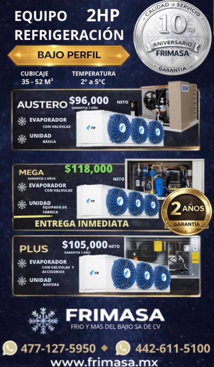 PAQUETES 2HP REFRIGERACION BAJO PERFIL - Imagen 2